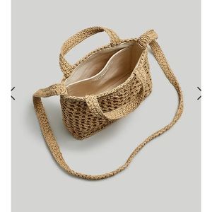 NWT Madewell Mini Transport Bag in Straw.
